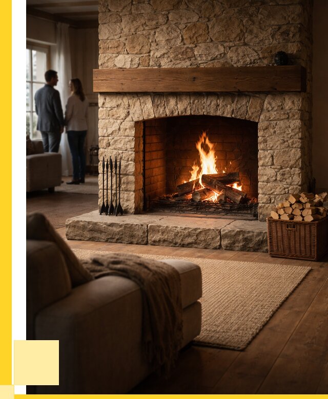 Открытые камины под ключ в Щербинке от 152730 р. ЭриданЩрб