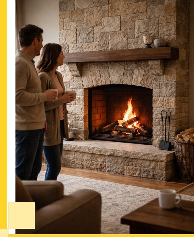 Каменные камины на заказ в Щербинке от 183276 р. | ЭриданЩрб