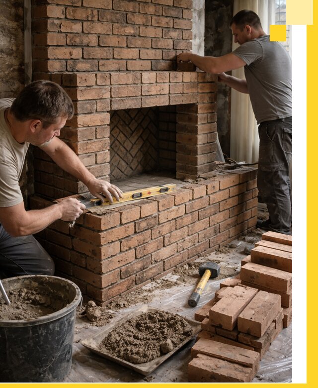 Изготовление и установка кирпичных каминов в Щербинке