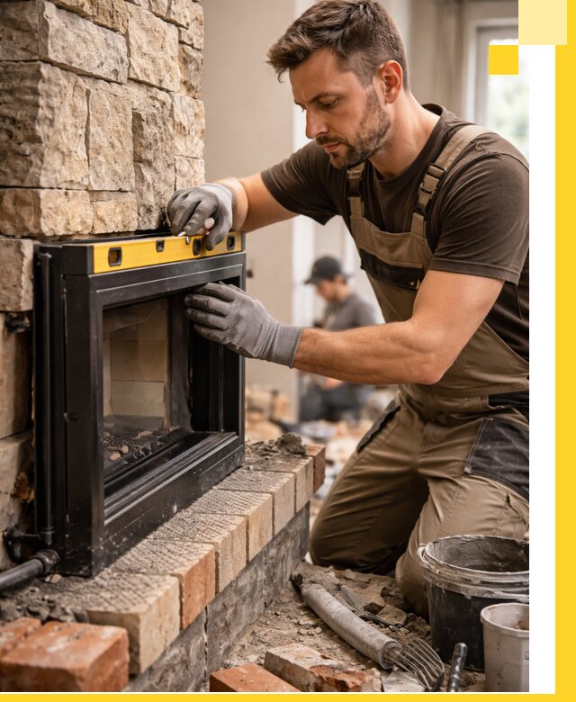 Дровяные камины под ключ в Щербинке: монтаж, обустройство