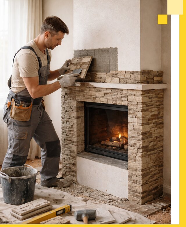 Изготовление и монтаж каминов для дома под ключ в Щербинке