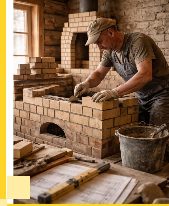 Кладка печей из кирпича в Щербинке цены от 30546 р. - ЭриданЩрб