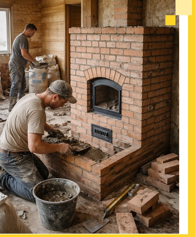 Профессиональное строительство печей в Щербинке под ключ