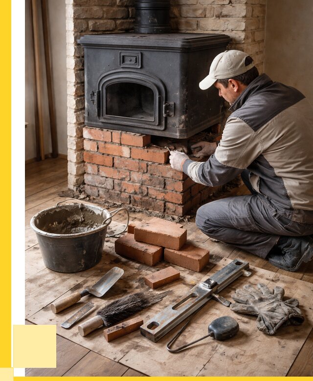 Ремонт печей в Щербинке от 12218 р., услуги печника ЭриданЩрб