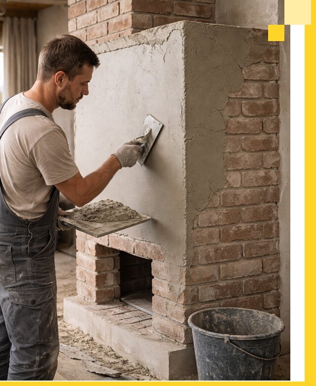 Отделка печей и облицовка каминов в Щербинке под ключ