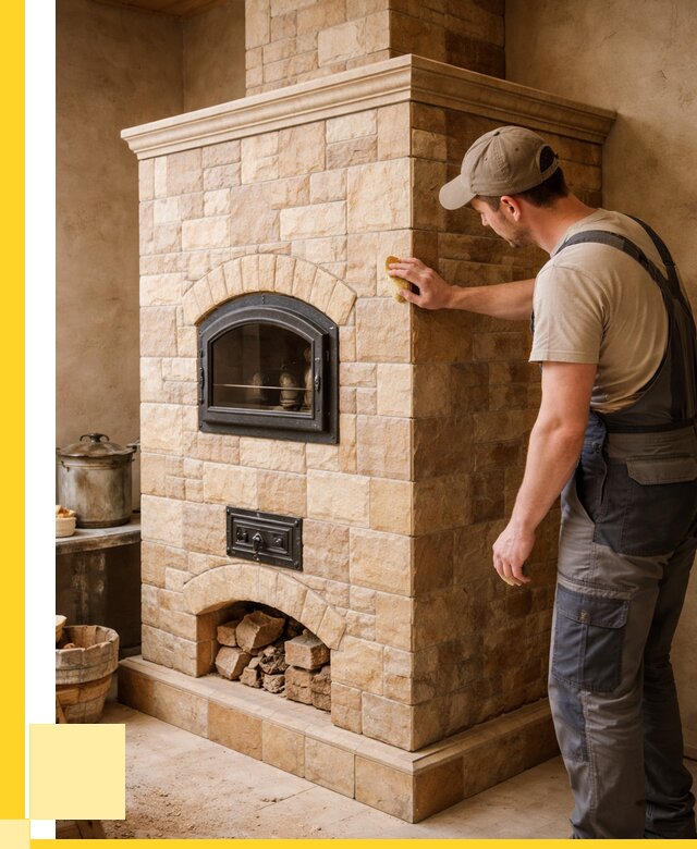 Облицовка печей в Щербинке от 4582 р. под ключ | ЭриданЩрб