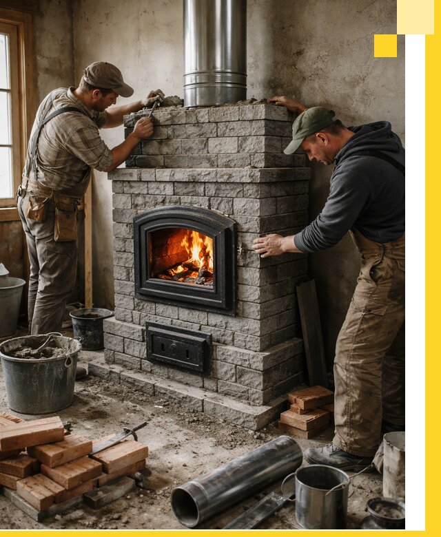 Производство, поставка и монтаж дровяных печей в Щербинке