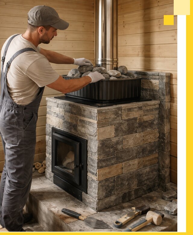 Печи для парной в Щербинке, производство, монтаж и обслуживание