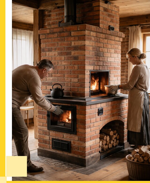 Печи для загородного дома под ключ в Щербинке от 81456 р. | ЭриданЩрб