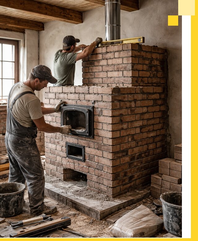 Печи для загородного дома под ключ в Щербинке — монтаж и сервис