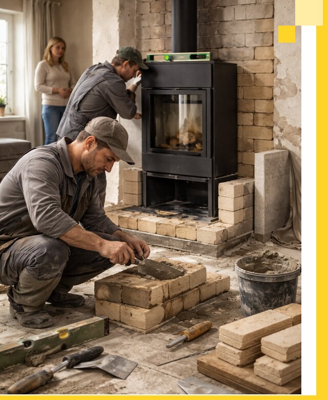 Печи и камины под ключ: проект, установка в Щербинке