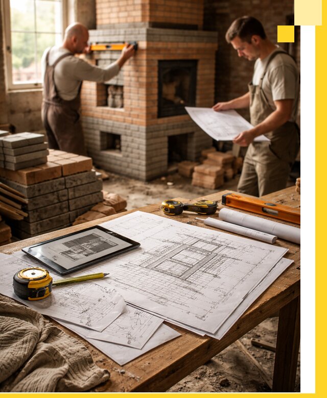 Проекты печей и каминов с индивидуальным дизайном в Щербинке