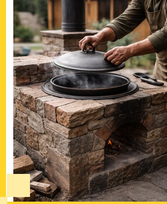 Печи для казана в Щербинке по цене от 18328 р. | ЭриданЩрб