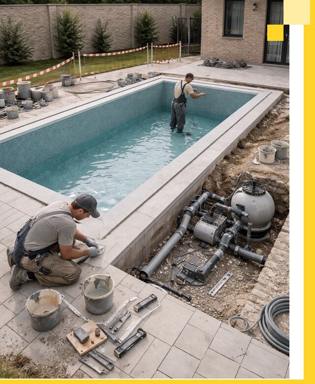 Строительство бассейнов под ключ в Щербинке: проекты и монтаж