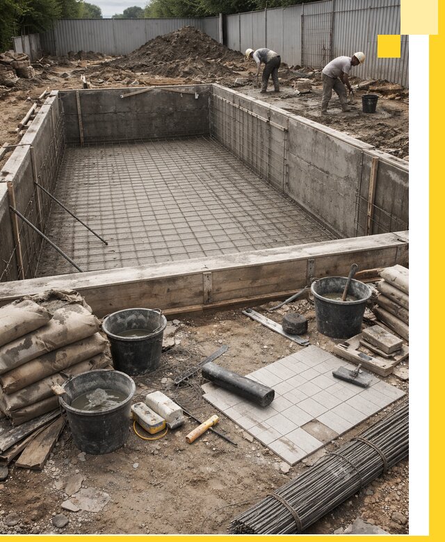 Строительство бассейнов под ключ в Щербинке, дизайн и монтаж