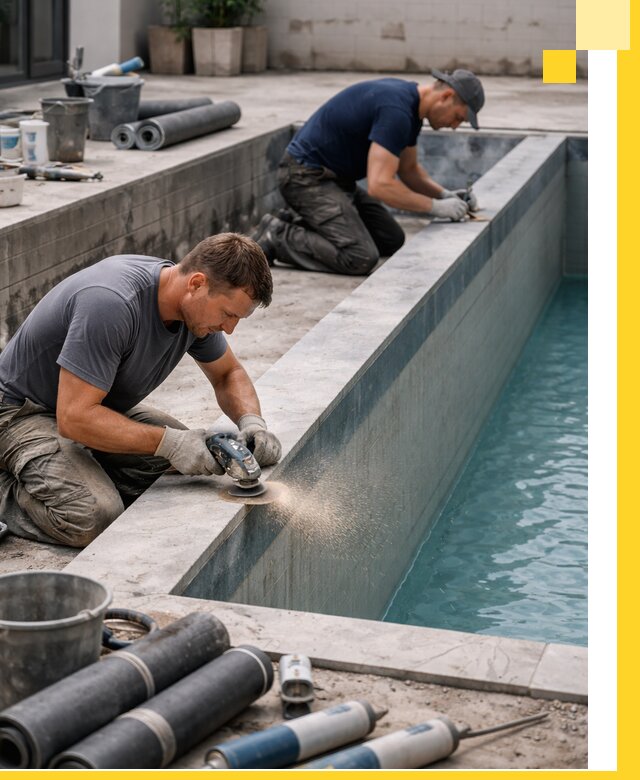 Профессиональный ремонт бассейнов под ключ в Щербинке