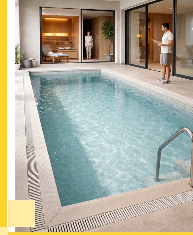 Отделка бассейна пленкой ПВХ в Щербинке от 3564 р. - ЭриданЩрб