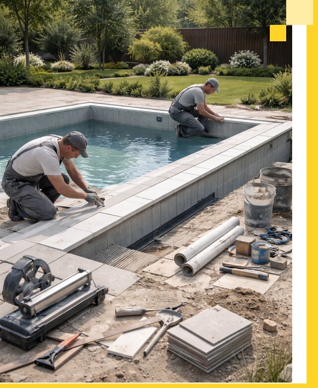 Строительство открытых бассейнов под ключ в Щербинке профессионально