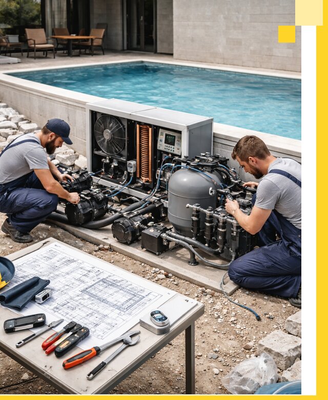 Проектирование и монтаж бассейнов с подогревом в Щербинке