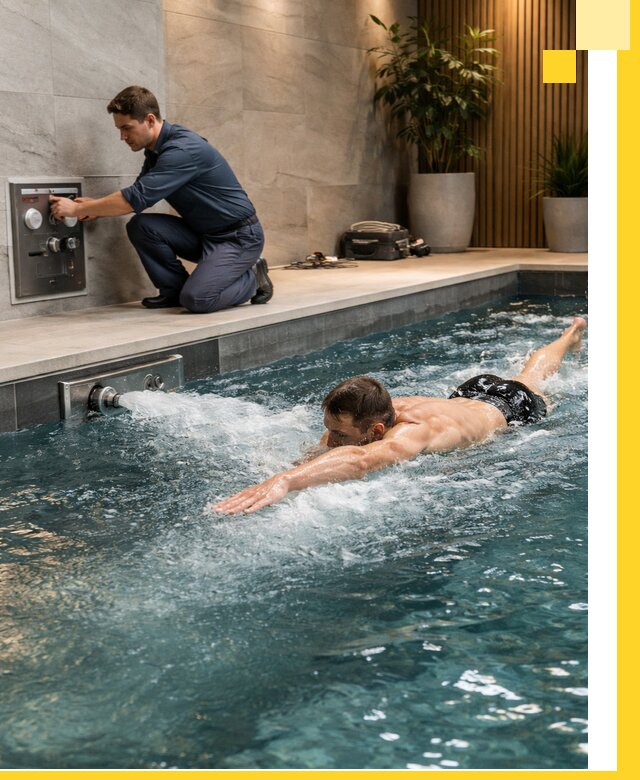 Проектирование и монтаж бассейнов с противотоком в Щербинке