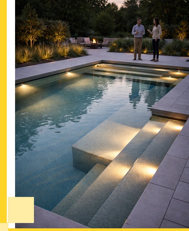 Освещение бассейнов в Щербинке под ключ от 25455 р. | ЭриданЩрб