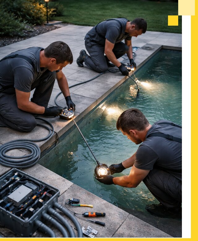 Профессиональное освещение бассейнов в Щербинке: дизайн и монтаж