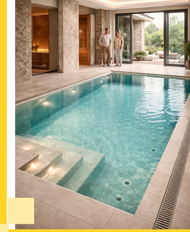 Бассейн во дворе в Щербинке: проект, отделка от 1221840 р. | ЭриданЩрб