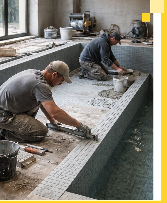 Строительство бассейна в частном доме в Щербинке под ключ