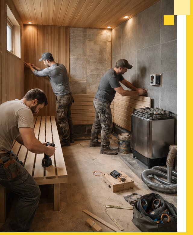 Сауны под ключ в Щербинке, проектирование, строительство, отделка
