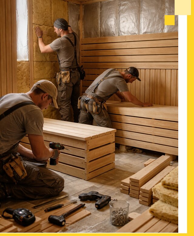 Профессиональное строительство саун под ключ в Щербинке