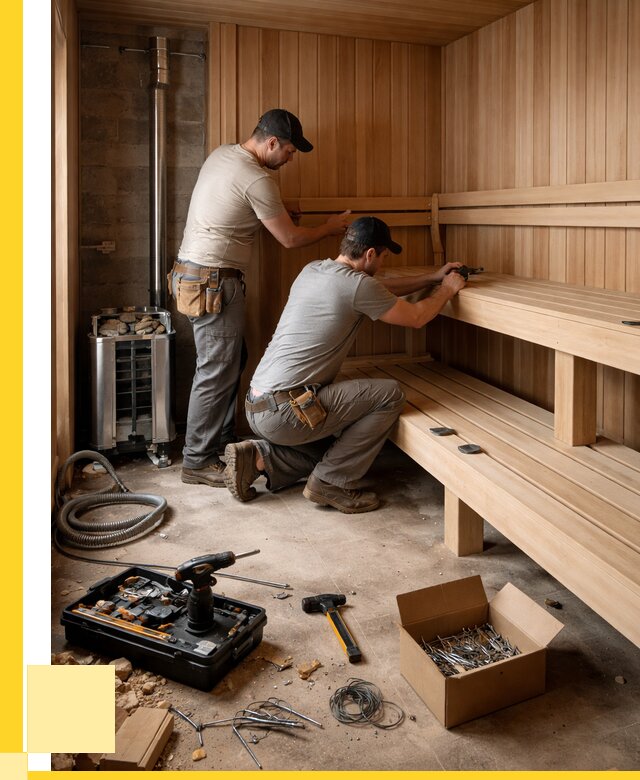 Монтаж саун под ключ в Щербинке от 122184 р. | ЭриданЩрб
