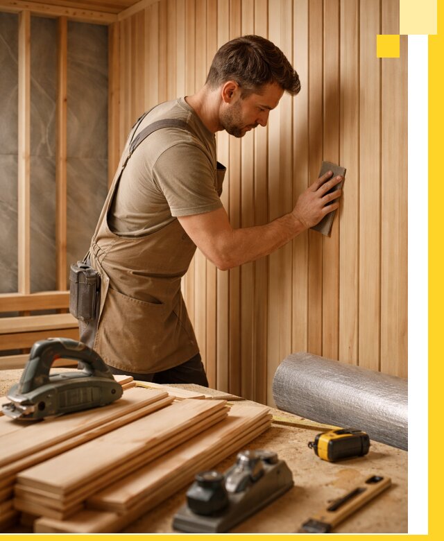 Профессиональная отделка саун и парных под ключ в Щербинке