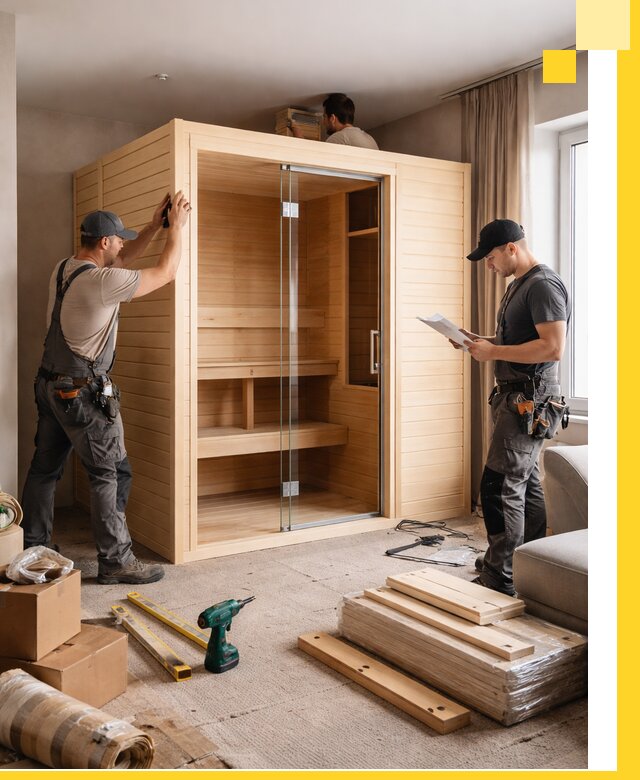 Установка и благоустройство саун в квартире в Щербинке