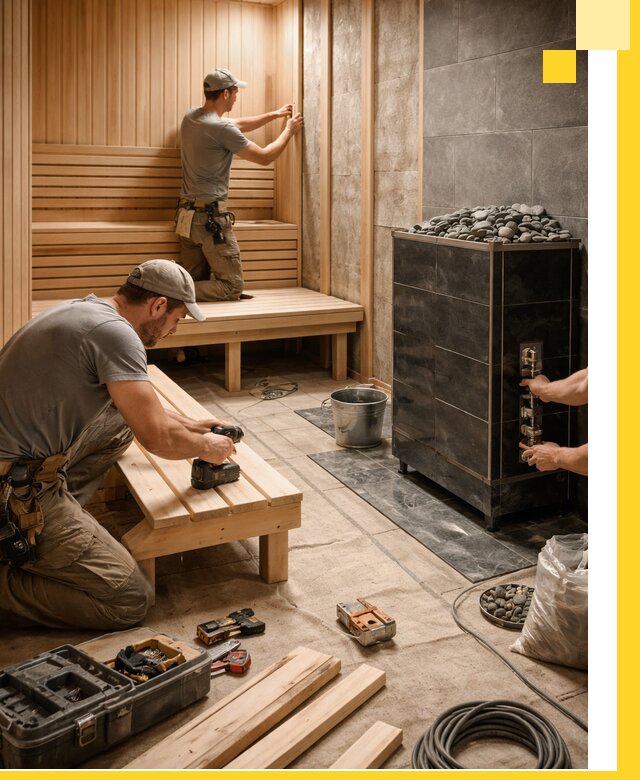 Дизайн и строительство интерьерных саун под ключ в Щербинке