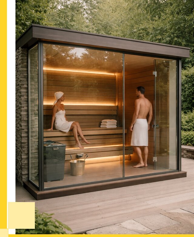 Сауна стеклянная и двери для сауны в Щербинке от 254550 р. | ЭриданЩрб
