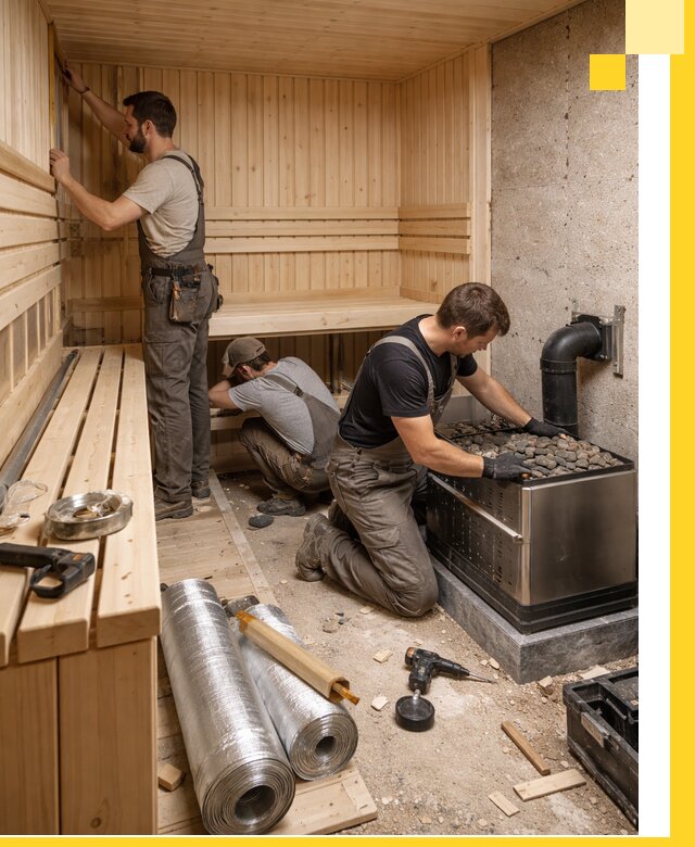 Индивидуальные сауны на заказ в Щербинке под ключ, проект и монтаж