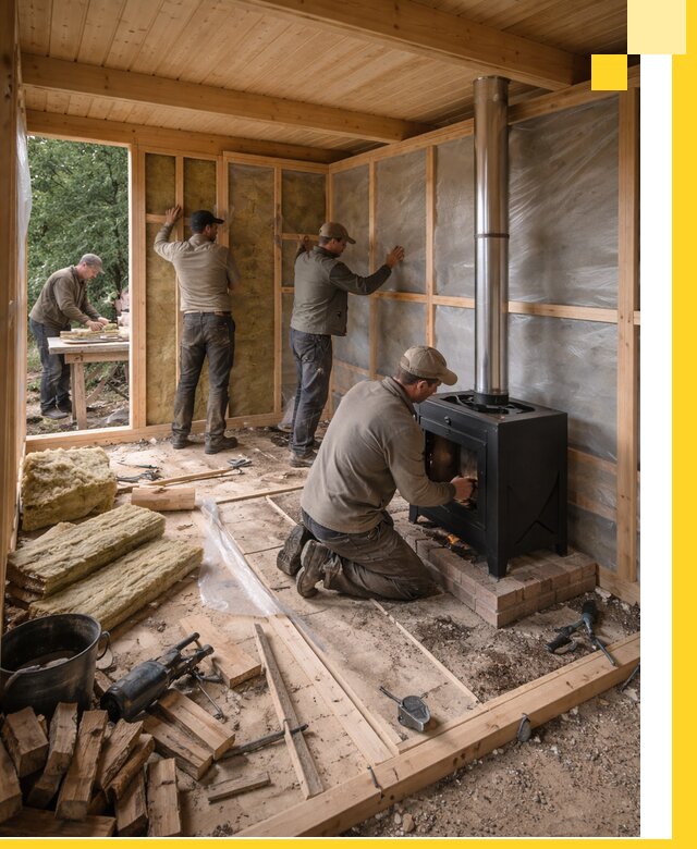 Профессиональный монтаж бань под ключ в Щербинке для дома