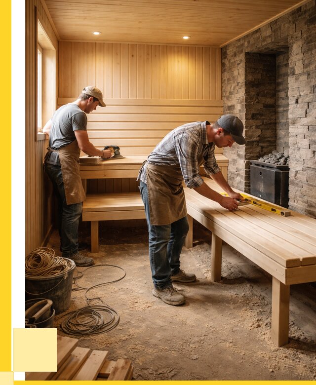 Отделка бани в Щербинке: внутренняя отделка от 3055 р. | ЭриданЩрб