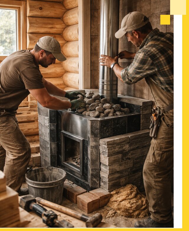 Строительство и отделка русских бань под ключ в Щербинке