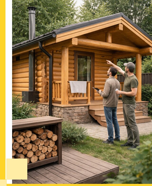 Бани для дачи под ключ в Щербинке от 254550 р. | ЭриданЩрб