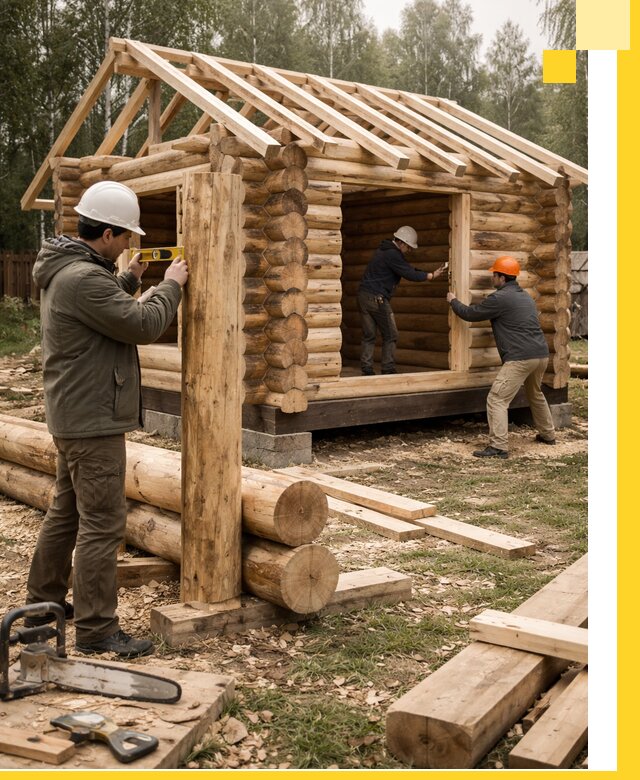 Строительство бань для дачи под ключ в Щербинке с доставкой и монтажом