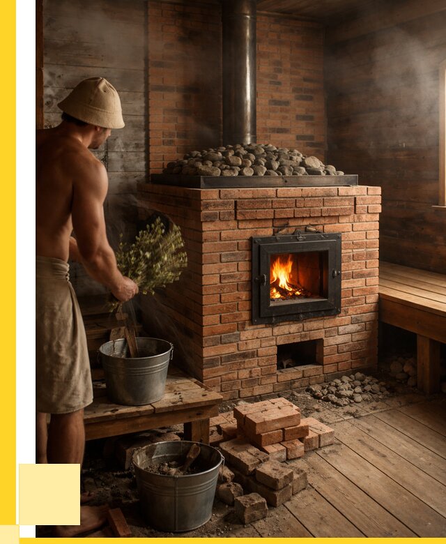 Кирпичные банные печи в Щербинке от 91638 р. | ЭриданЩрб