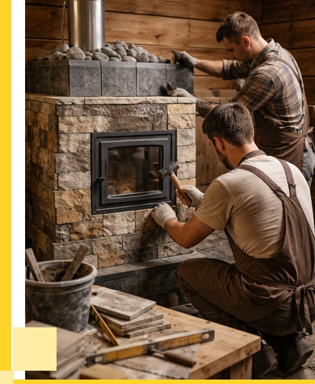 Облицовка банной печи в Щербинке от 15273 р. | ЭриданЩрб