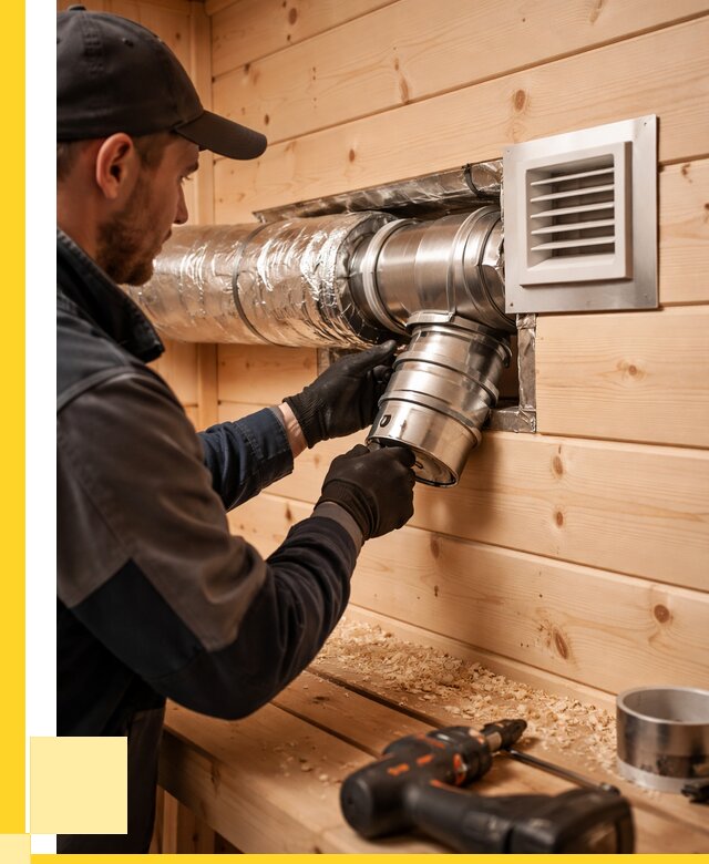 Монтаж вентиляции бани в Щербинке от 12218 р. | ЭриданЩрб