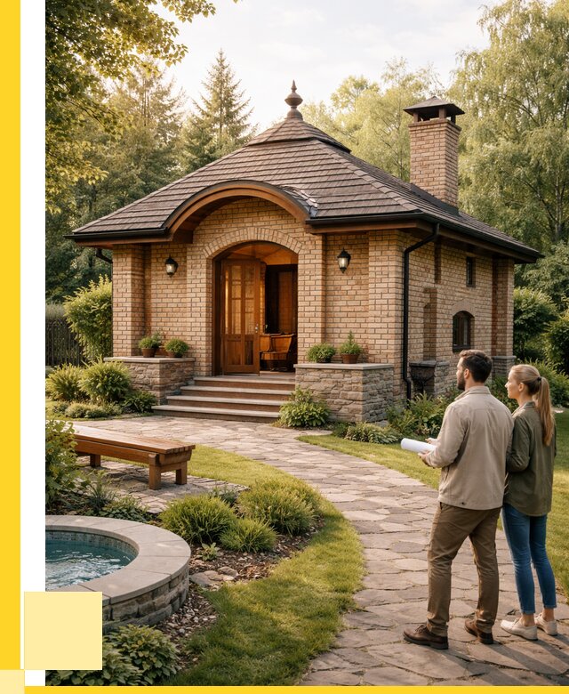 Проект кирпичной бани в Щербинке от 30546 р. | ЭриданЩрб