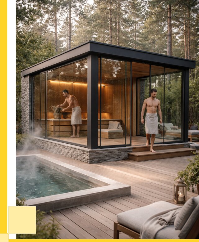 Стеклянные бани и двери в Щербинке от 458190 р. | ЭриданЩрб