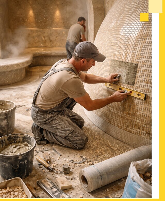 Хамам под ключ в Щербинке: проектирование, строительство, отделка