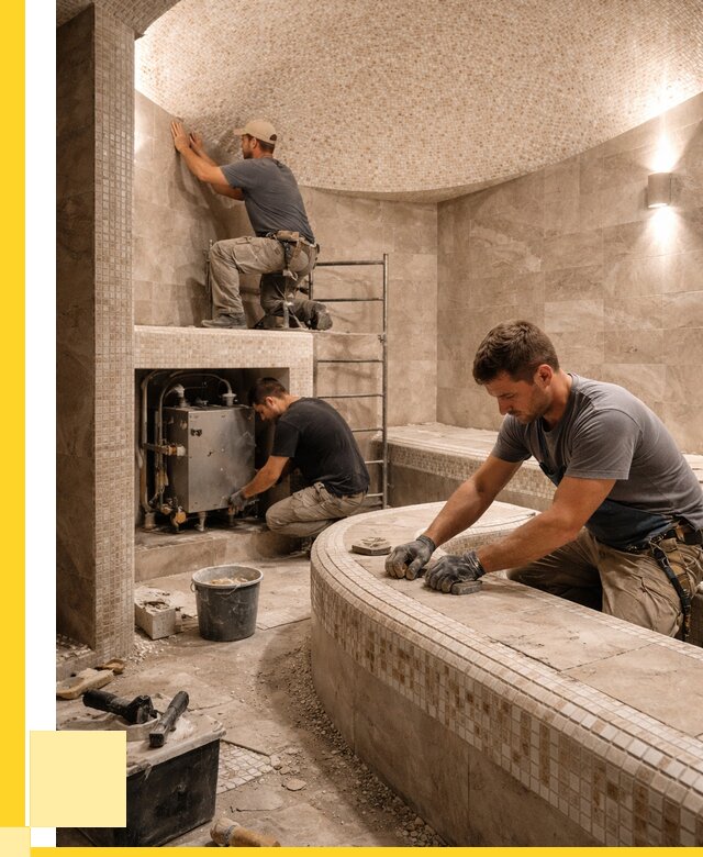 Монтаж хамамов под ключ в Щербинке от 254550 р. ЭриданЩрб