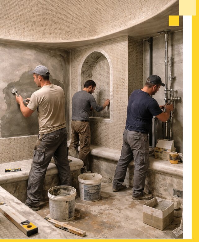 Профессиональный монтаж хамамов под ключ в Щербинке с гарантией