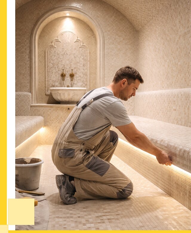 Отделка хамамов под ключ в Щербинке от 5600 р. | ЭриданЩрб